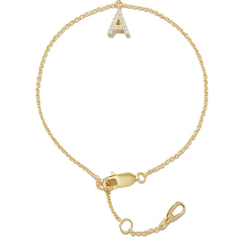 The Initial Zircon Bracelet